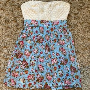 Strapless summer dress